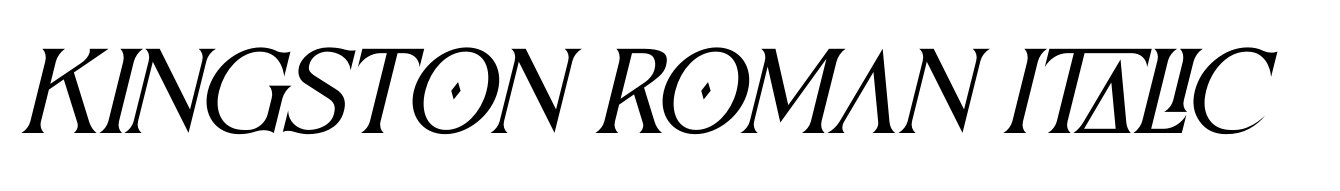 Kingston Roman Italic